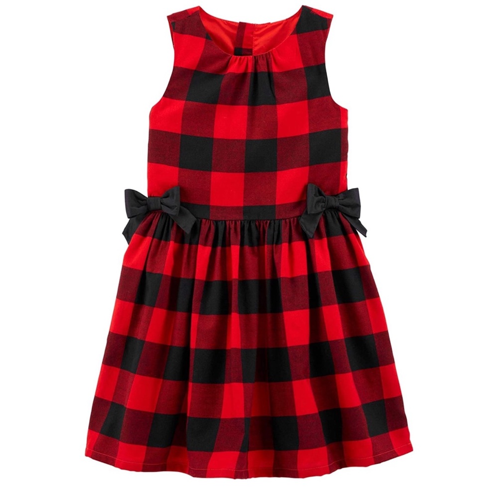 Carter’s Buffalo Check Holiday Dress